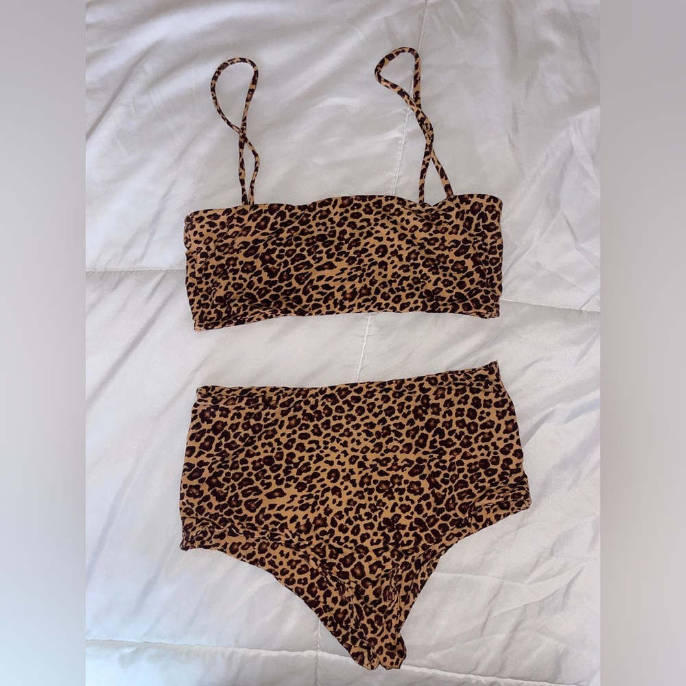 Mai Underwear Swim Set Cheetah Print